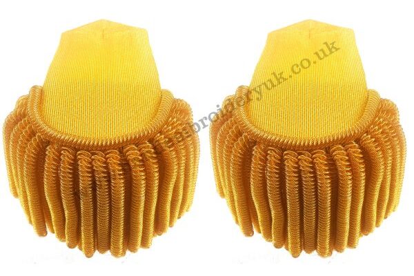 Gold Laced Rank Regiment British and French Military Bullion Fringe Epaulette 1810 – A Piece of Living History img