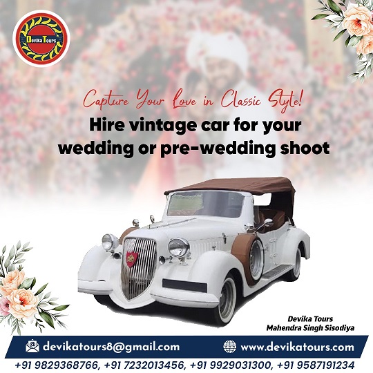 vintage car rental services in jaipur