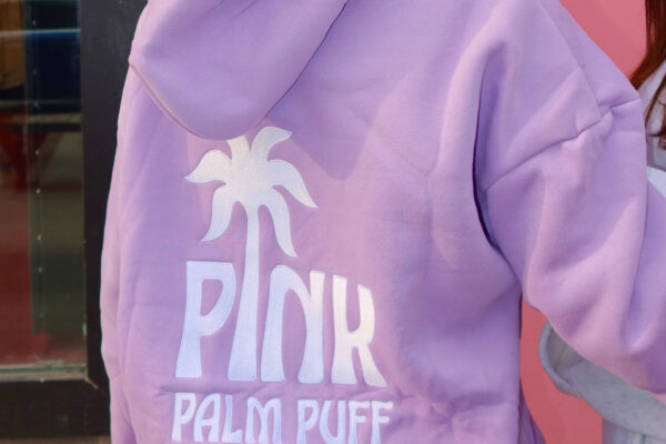 The Pink Palm Puff Hoodie: A Statement of Comfort and Modern Streetwear Elegance Pink Palm Puff Hoodie