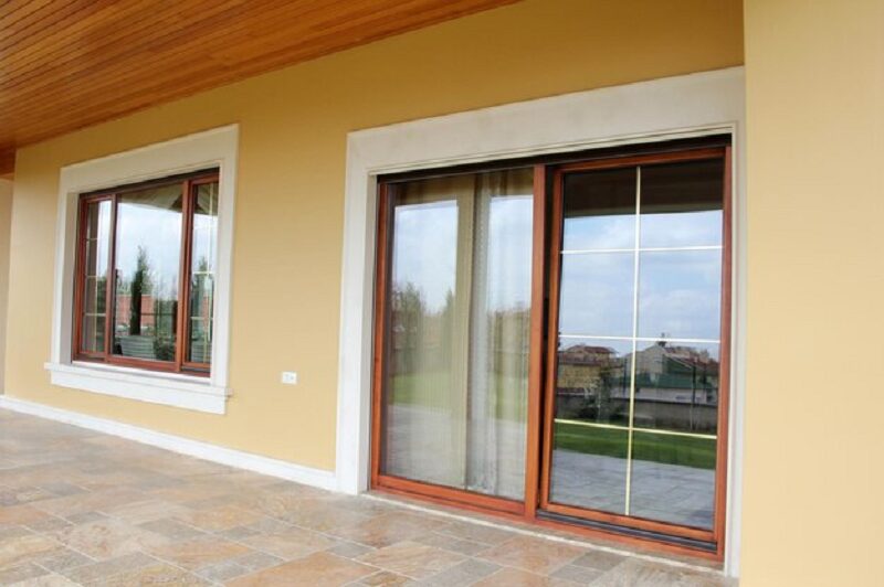 Coloured uPVC windows